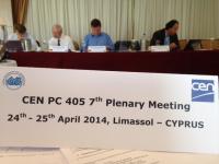 Assistncia a la Reuni del Comit CEN PC 405 EXPERTISE SERVICES a Xipre, 24 i 25 d'abril.